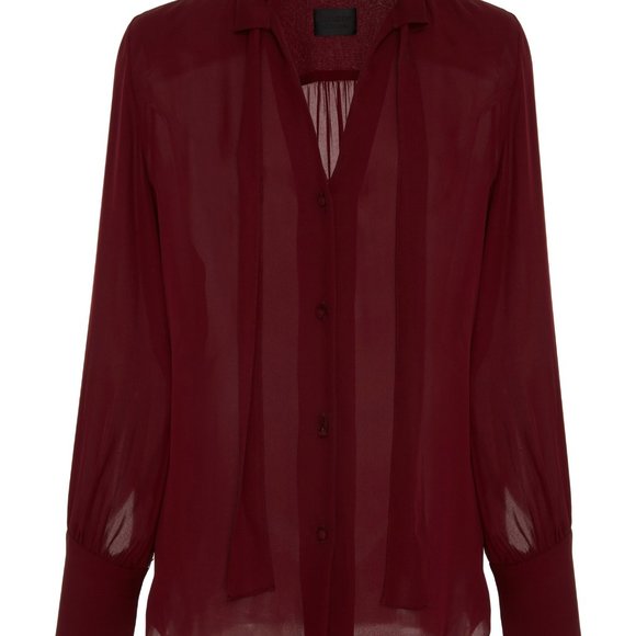 NILI LOTAN SILK BLOUSE - Picture 4 of 7